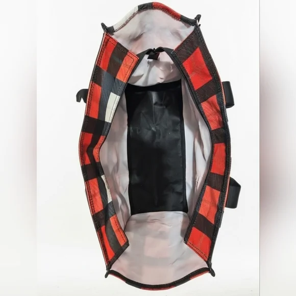 NWOT Thirty-One Plaid Baby Bag - Red and Black Tote - Picture 5 of 5